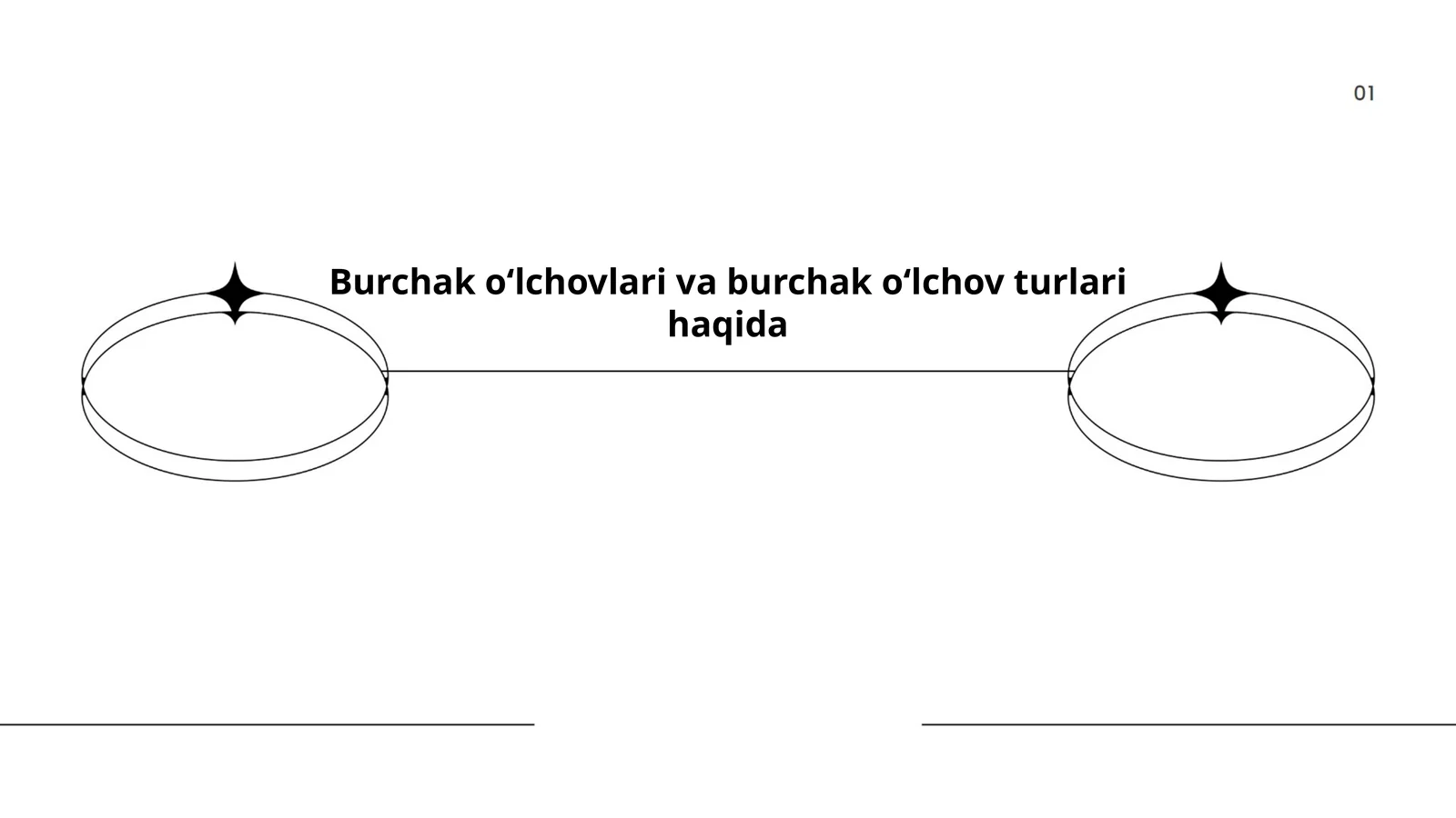 Burchak o‘lchovlari va burchak o‘lchov turlari haqida
