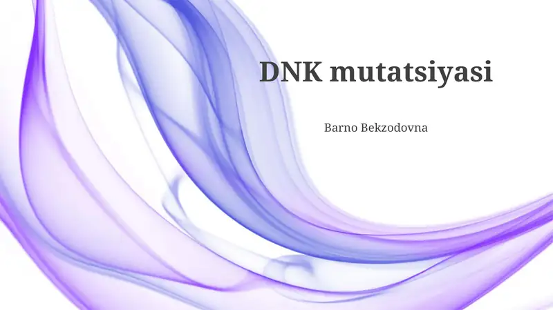 DNK mutatsiyasi