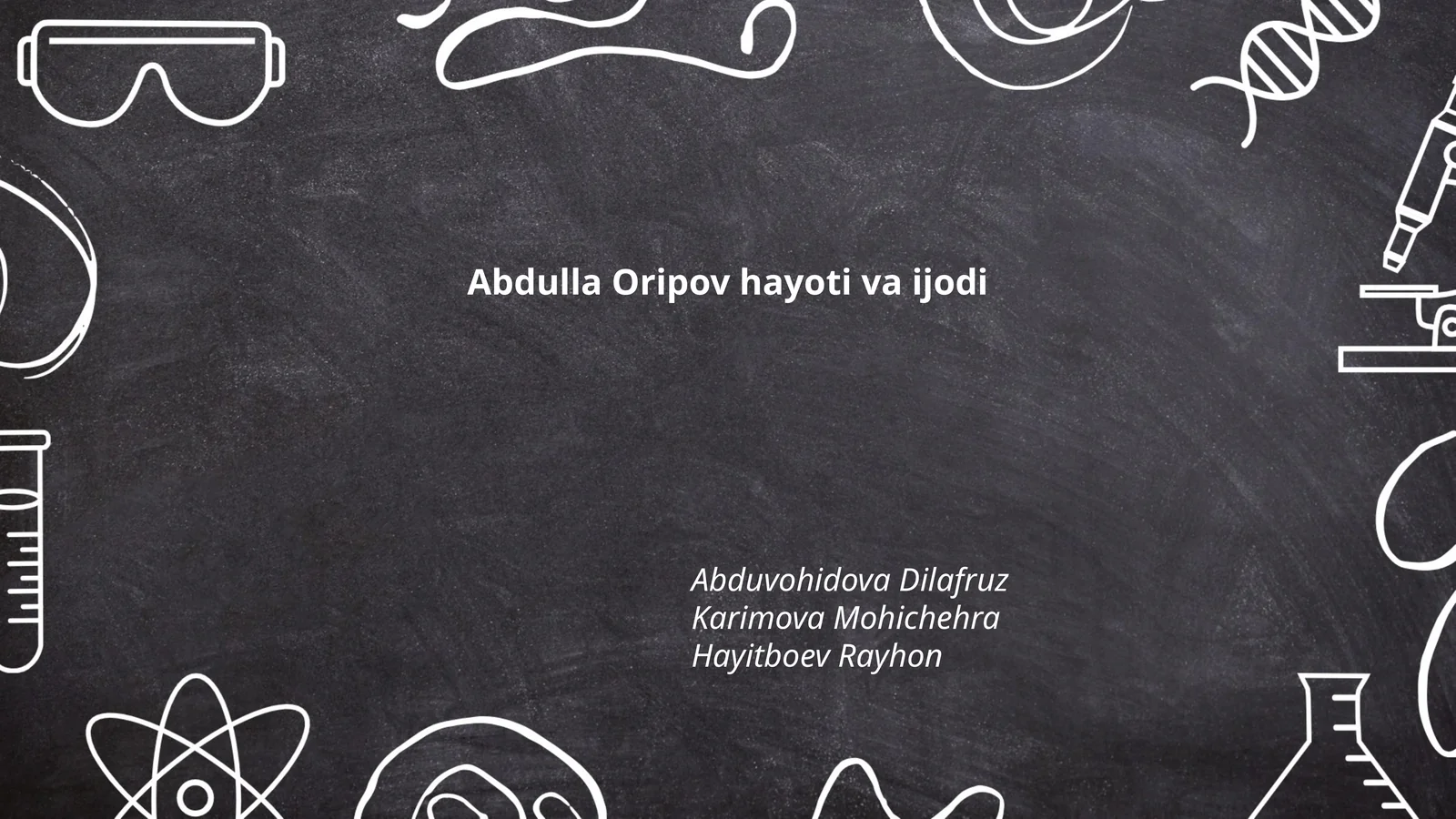 Abdulla Oripov hayoti va ijodi