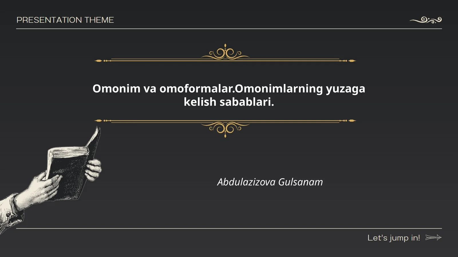 Omonim va omoformalar.Omonimlarning yuzaga kelish sabablari
