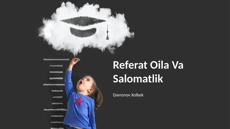 Ma’lumotnoma “Oila va salomatlik”