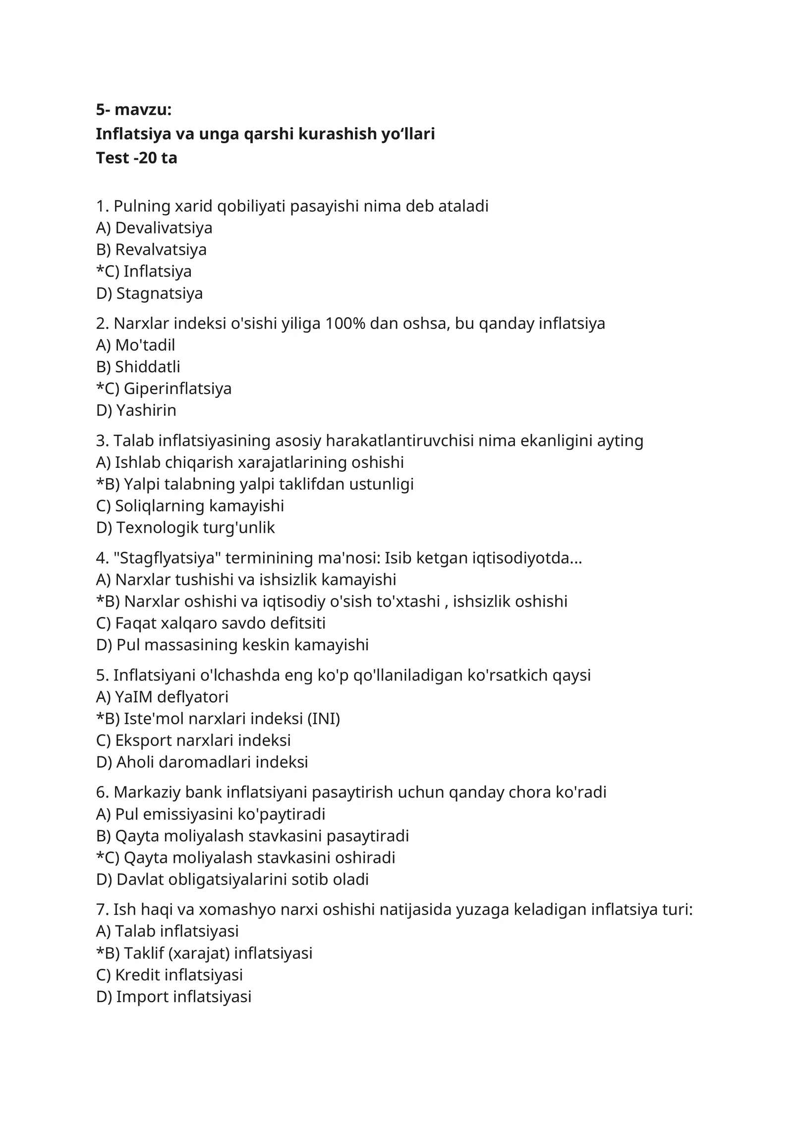 test inflyatsiya
