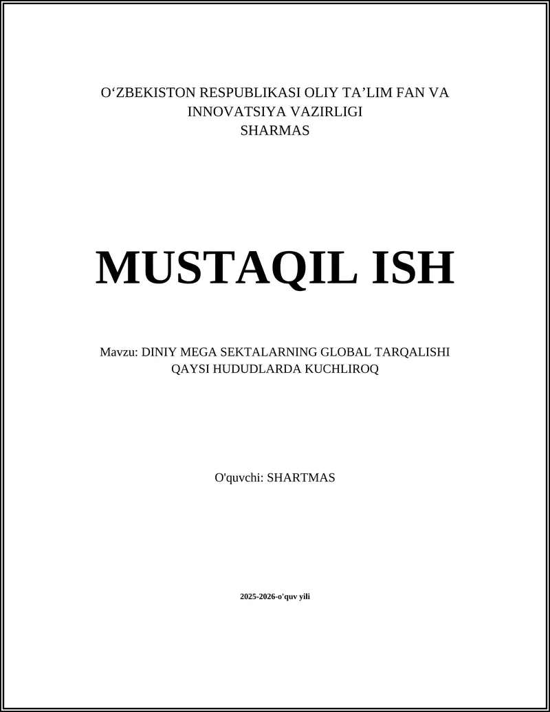 Lotin Amerikada diniy mega sektalarning kuchayishi (xususan pentekostalizm)
