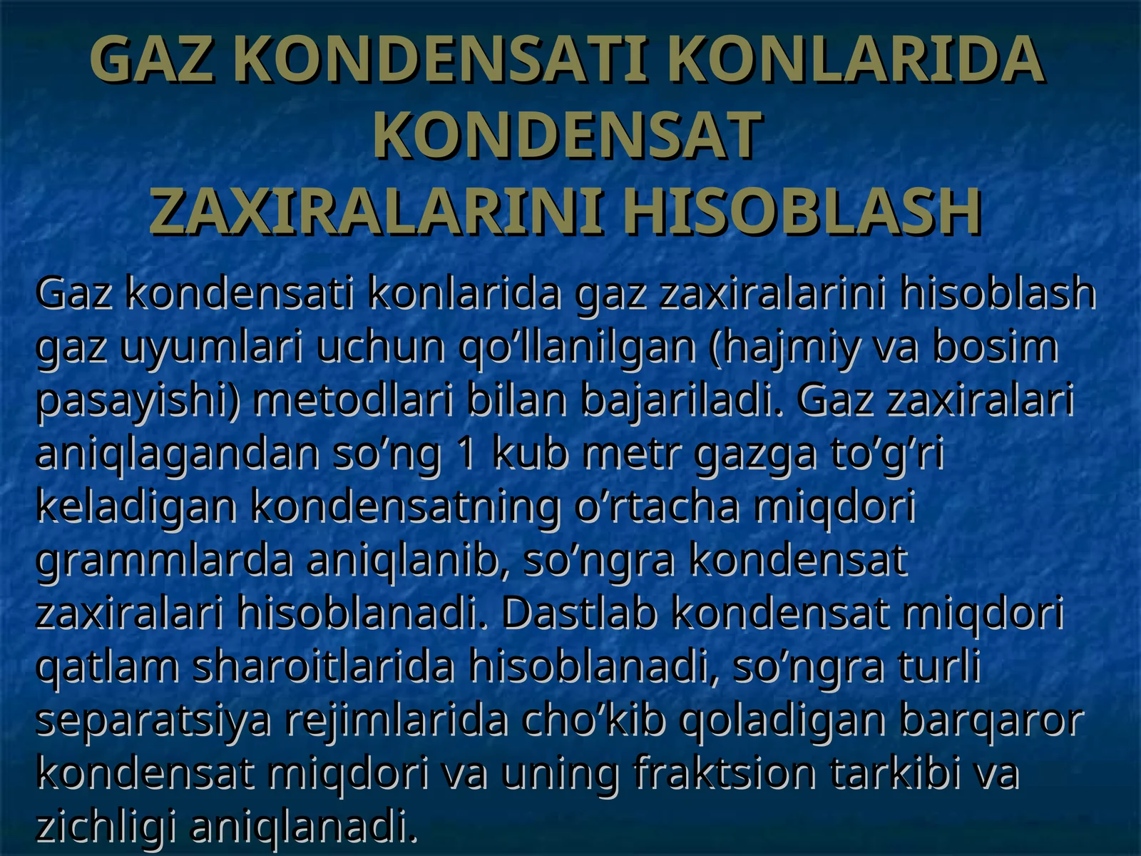 Gaz kondensati konlari