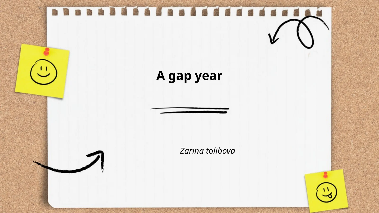 A gap year