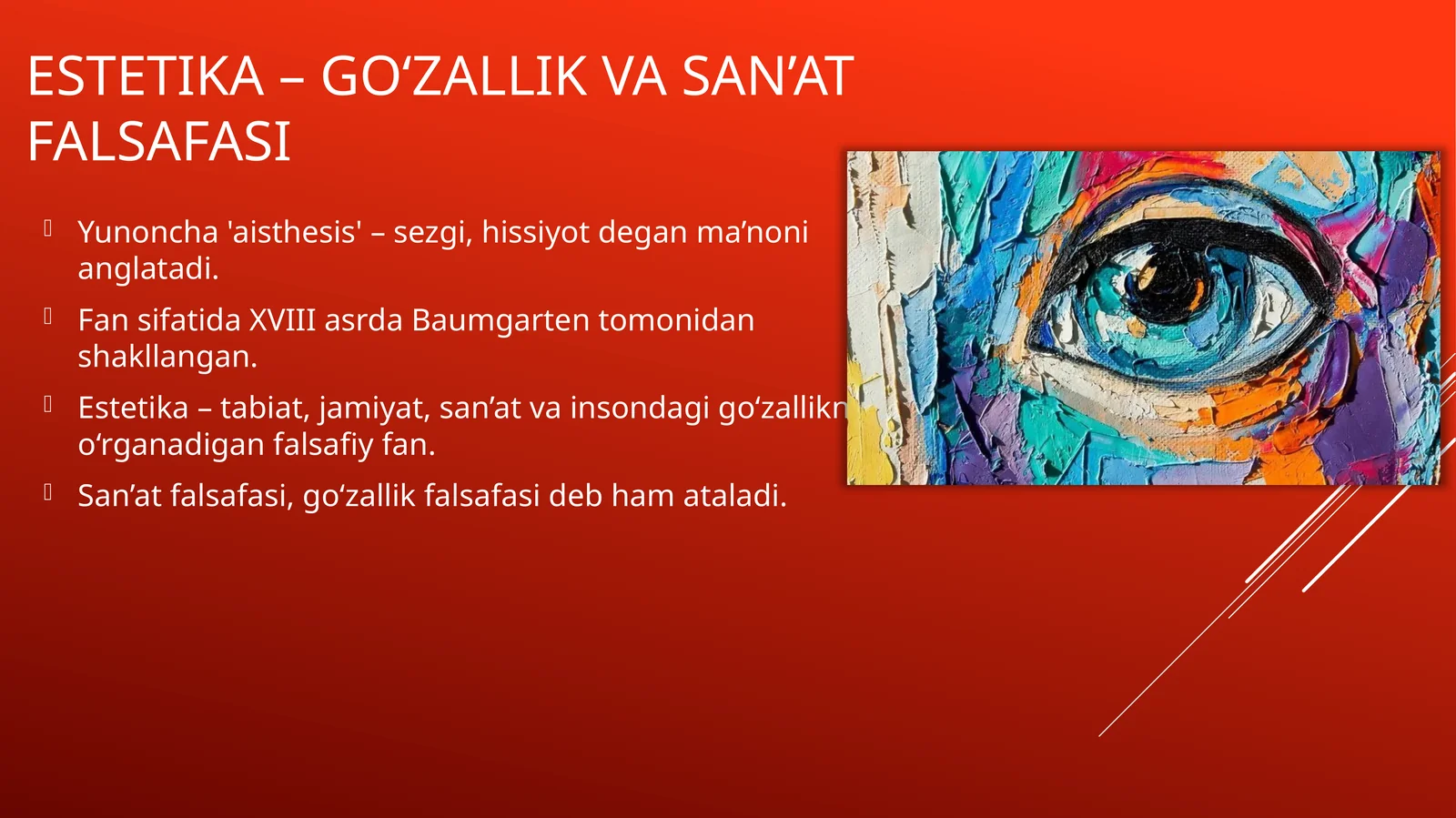 Estetika–go‘zallikvasan’atfalsafasi