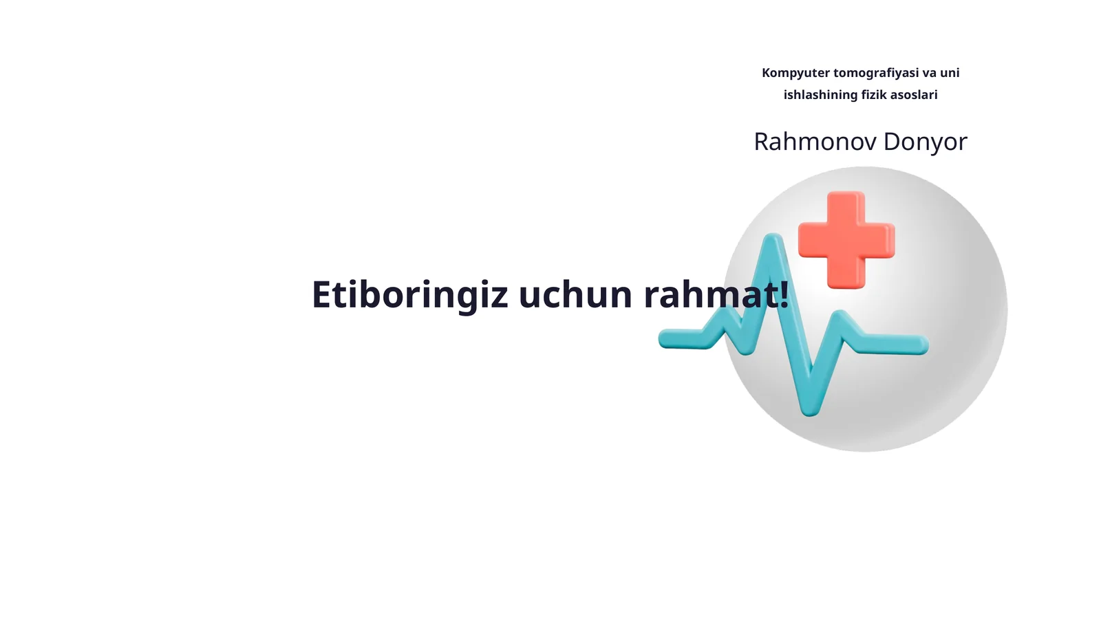 Kompyuter tomografiyasi va uni ishlashining fizik asoslari