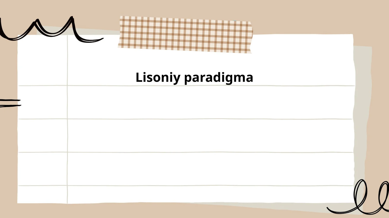 Lisoniy paradigma