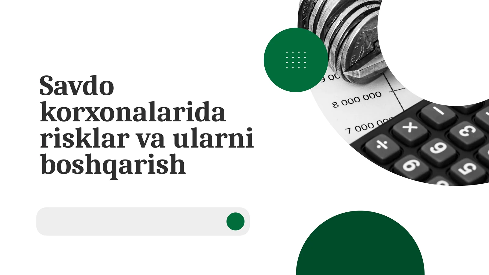 Savdo korxonalarida risklar va ularni boshqarish