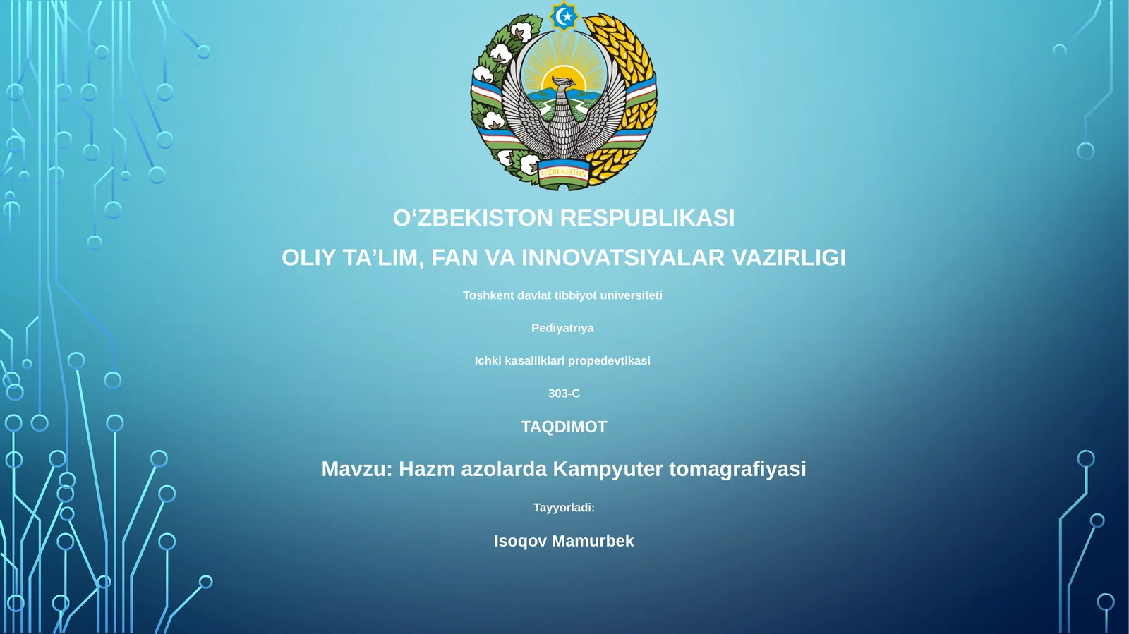Hazm azolarda Kampyuter tomografiyasi