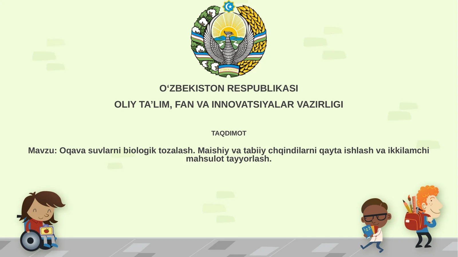 Oqavasuvlar va Biologik Tozalash