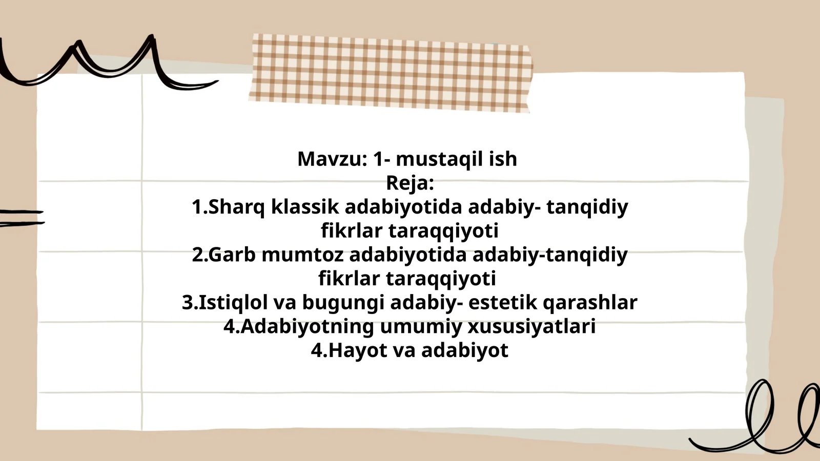 1- mustaqil ish