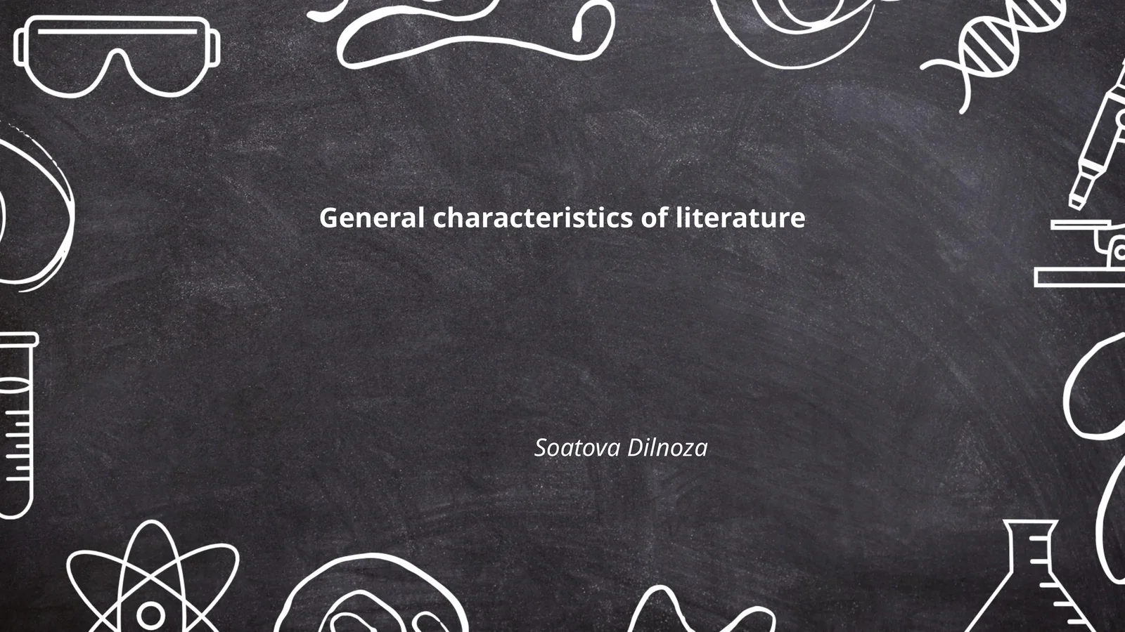 General characteristics of literature
