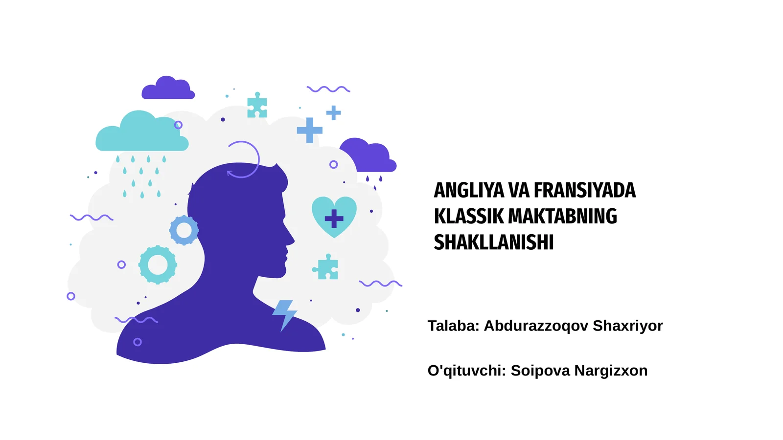 ANGLIYA VA FRANSIYADA KLASSIK MAKTABNING SHAKLLANISHI