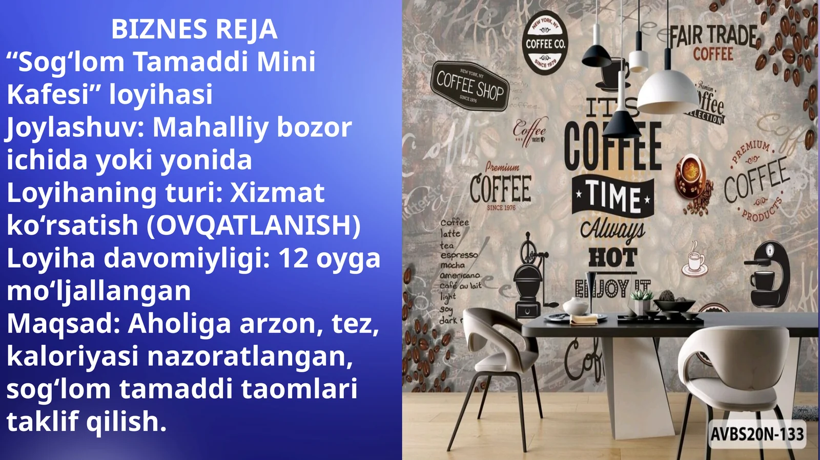 Sog‘lom Tamaddi Mini Kafesi