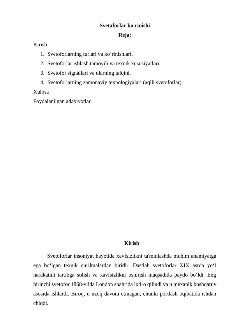 Svetaforlar ko'rinishi