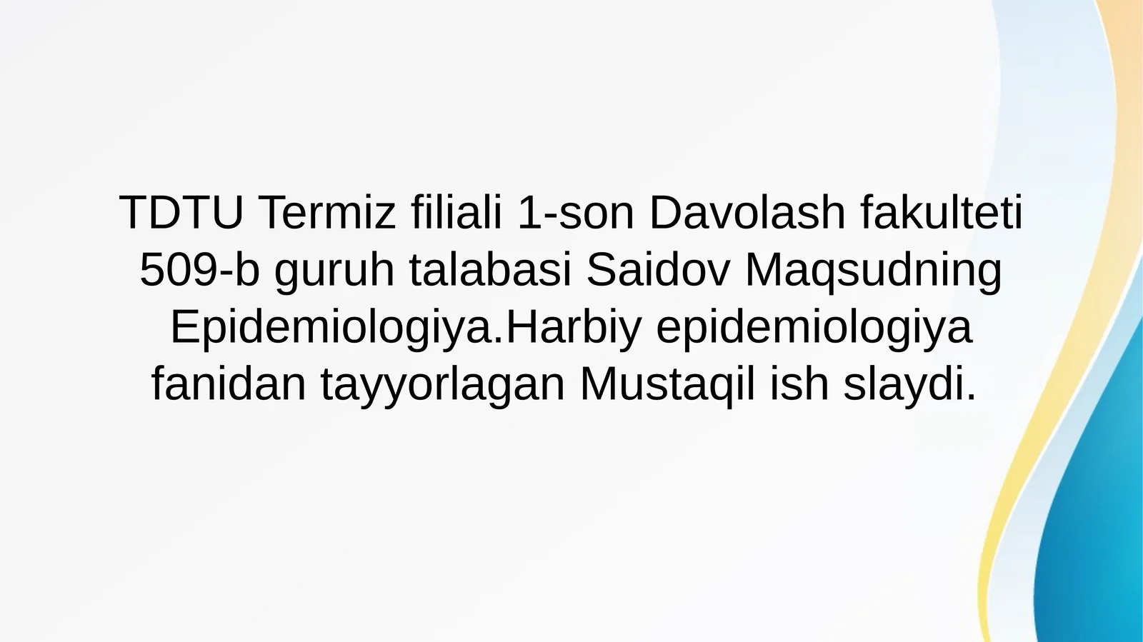 Dezinfeksiya, dezinseksiya, deratizatsiya va sterilizatsiyaning yuqumli kasalliklar profilaktikasida tutgan o’rni