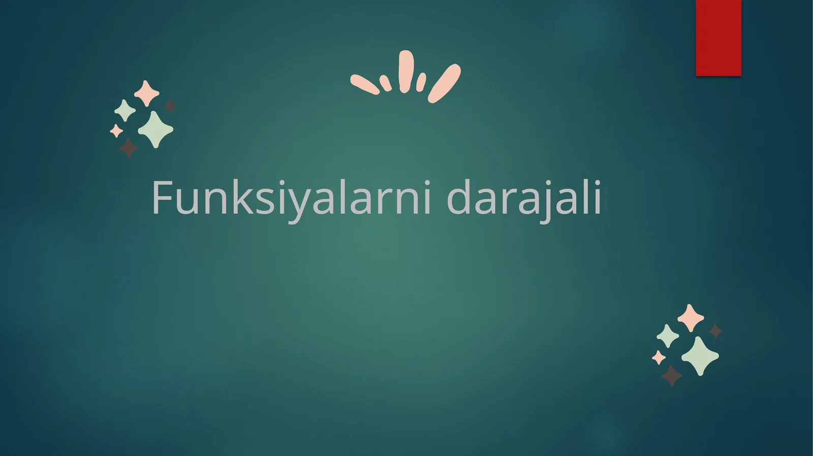 Funksiyalarni daraja liqatorga yo'yish