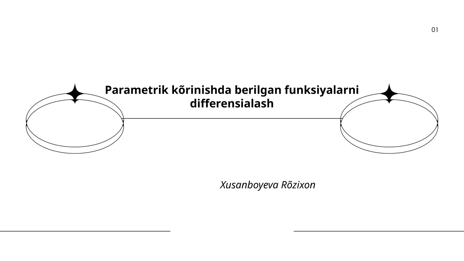 Parametrik kõrinishda berilgan funksiyalarni differensialash