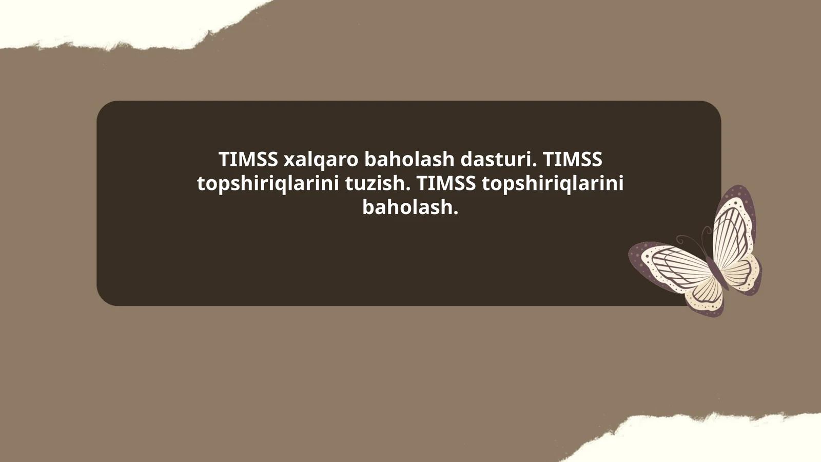 TIMSS xalqaro baholash dasturi