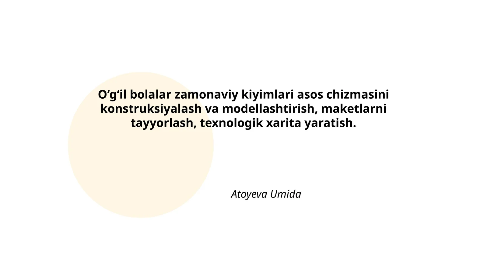 O‘g‘il bolalar zamonaviy kiyimlari asos chizmasini konstruksiyalash va modellashtirish