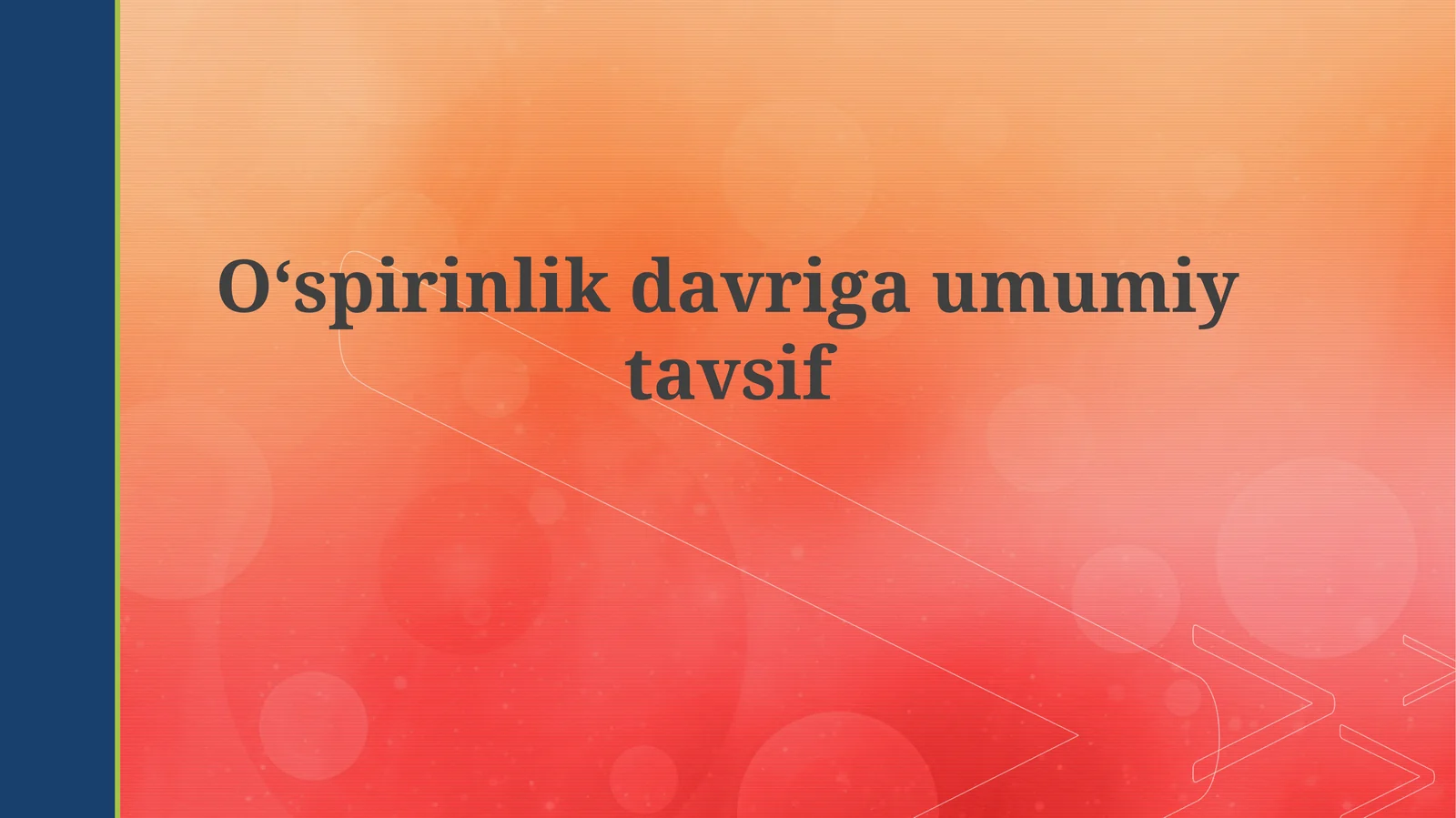 O'smirlikdavri