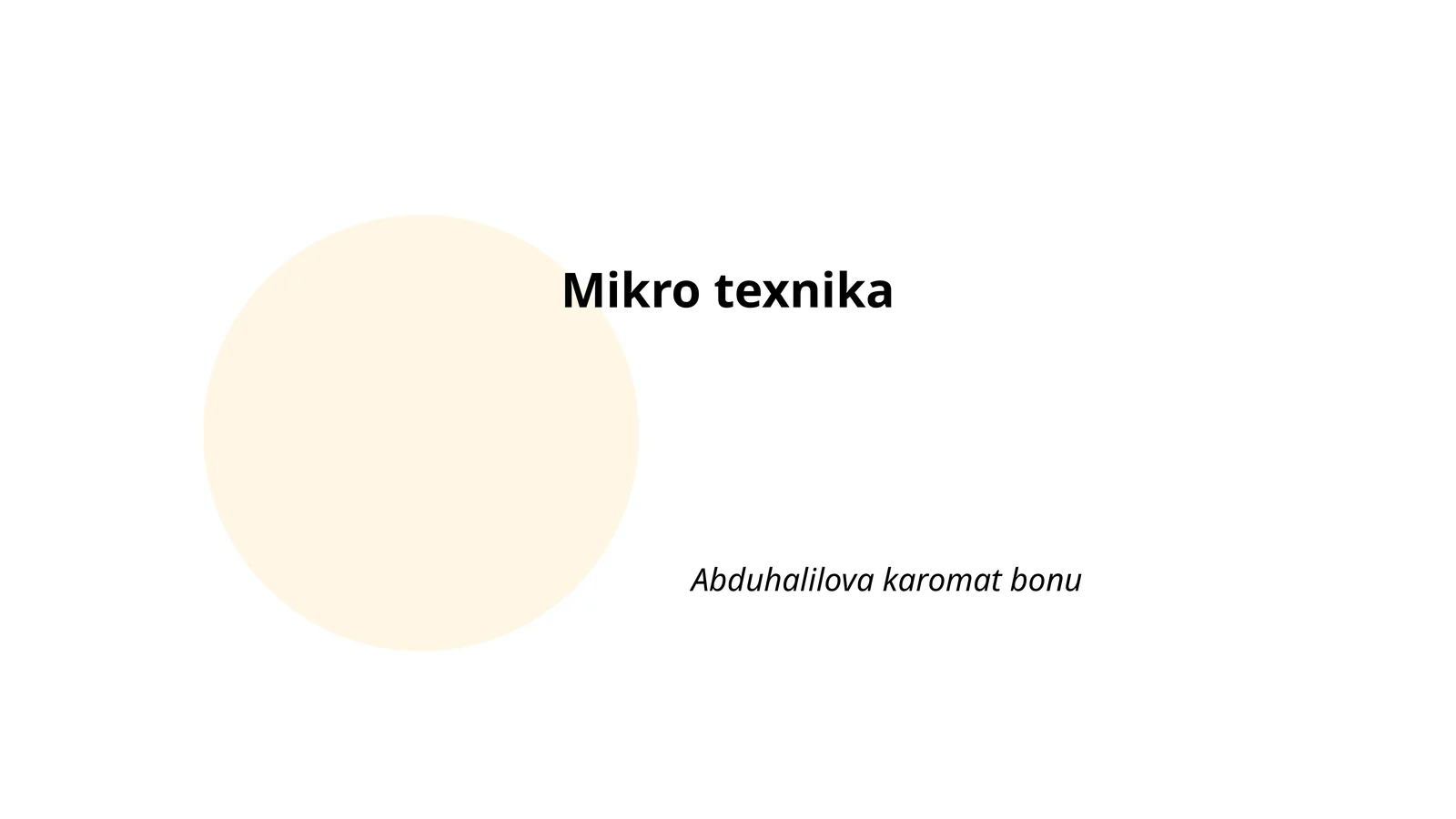Mikro texnika