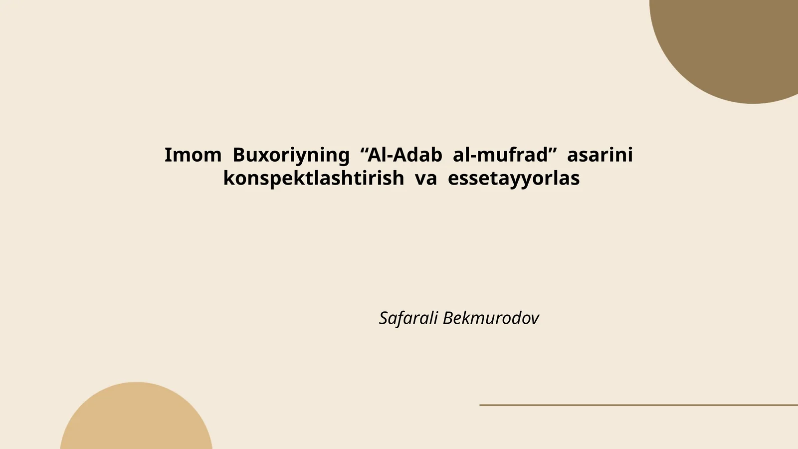 Al-Adab al-mufrad asari