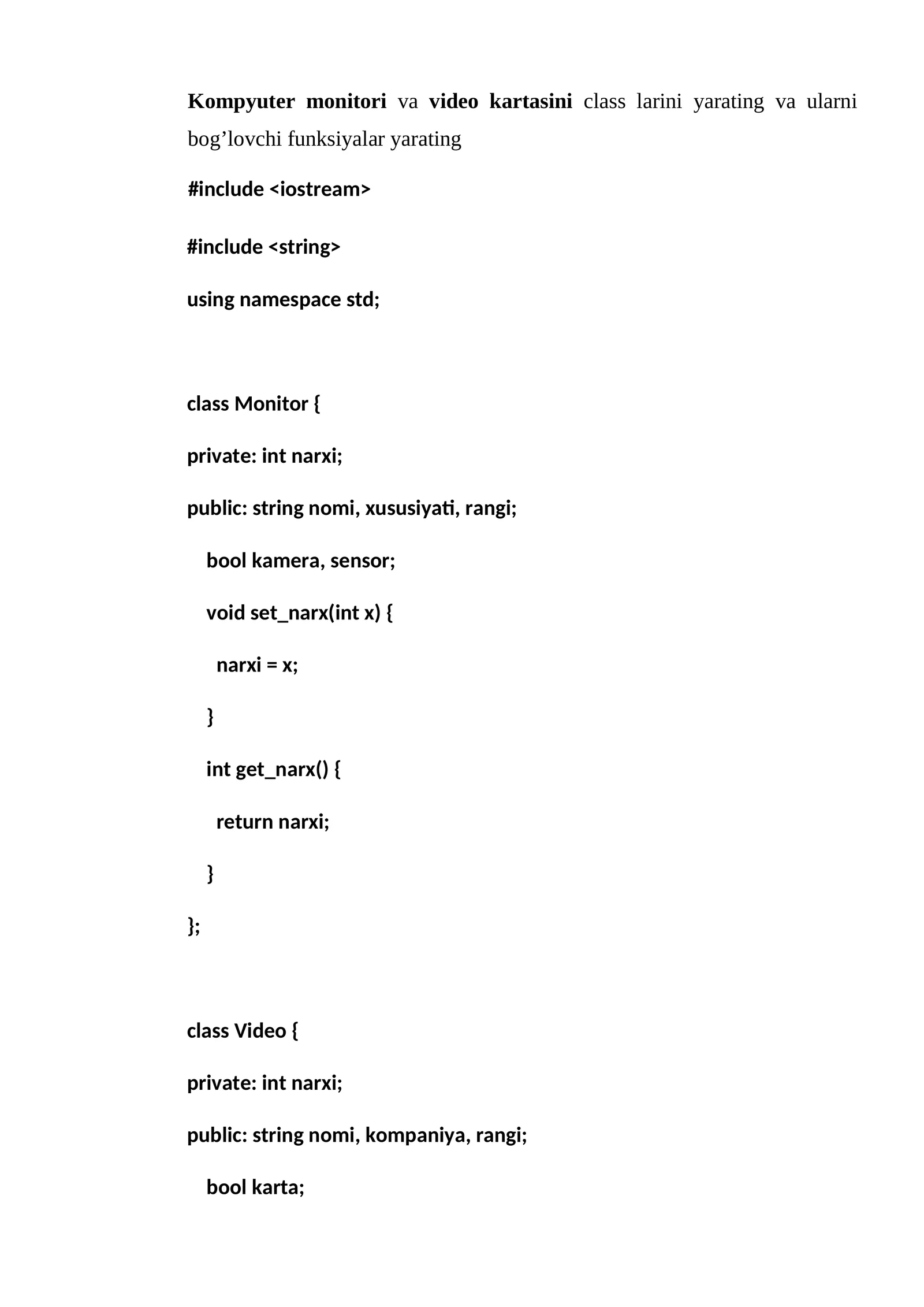 Monitor va Video karta
