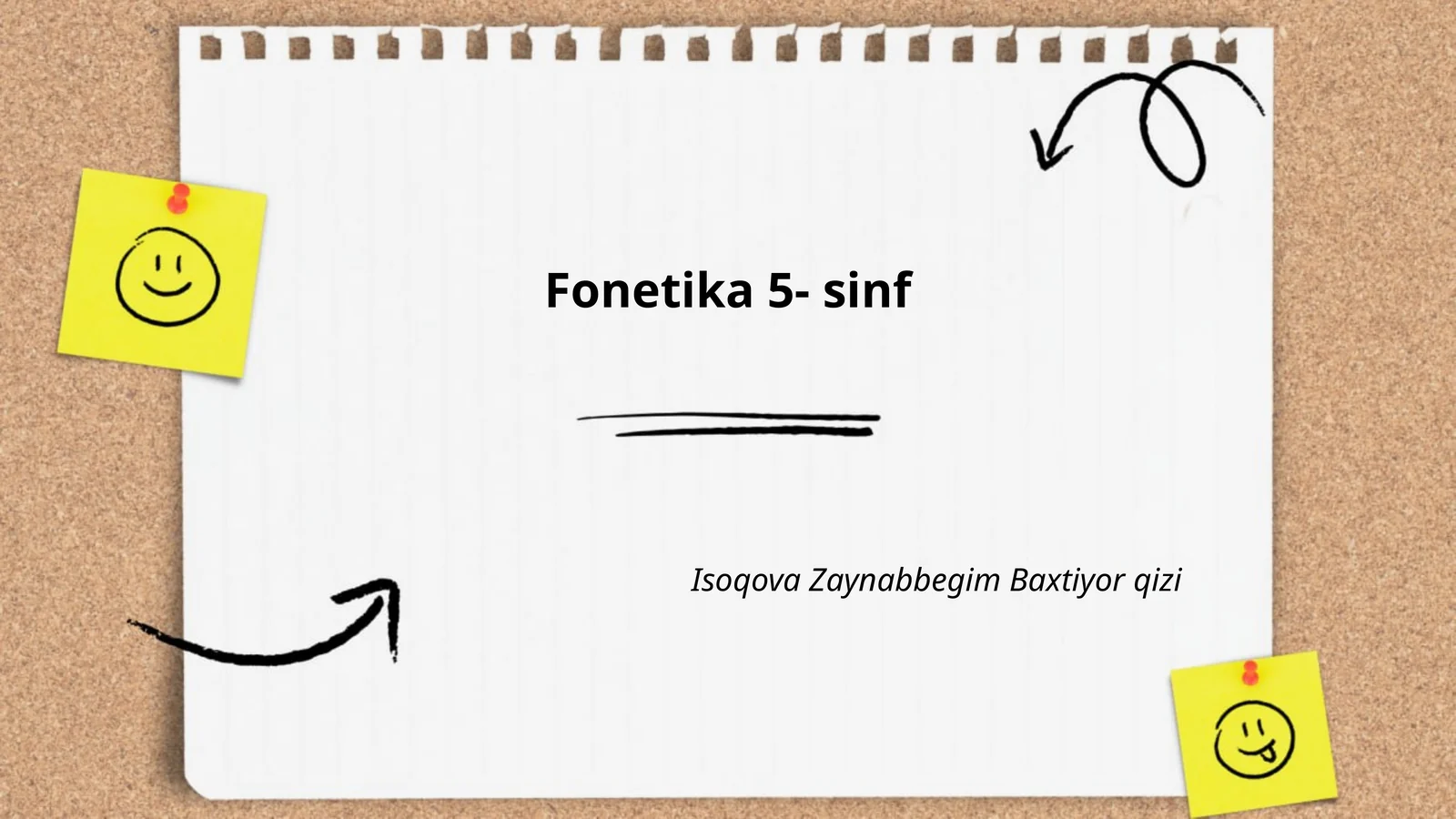 Fonetika 5- sinf
