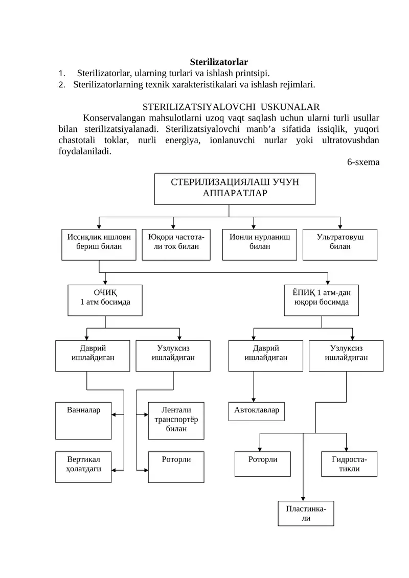 Sterilizatorlar