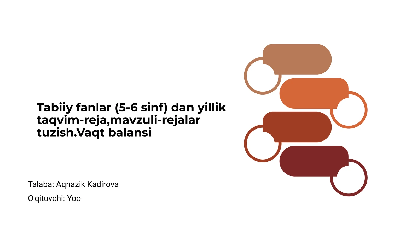 Tabiiy fanlar (5-6 sinf) dan yillik taqvim-reja