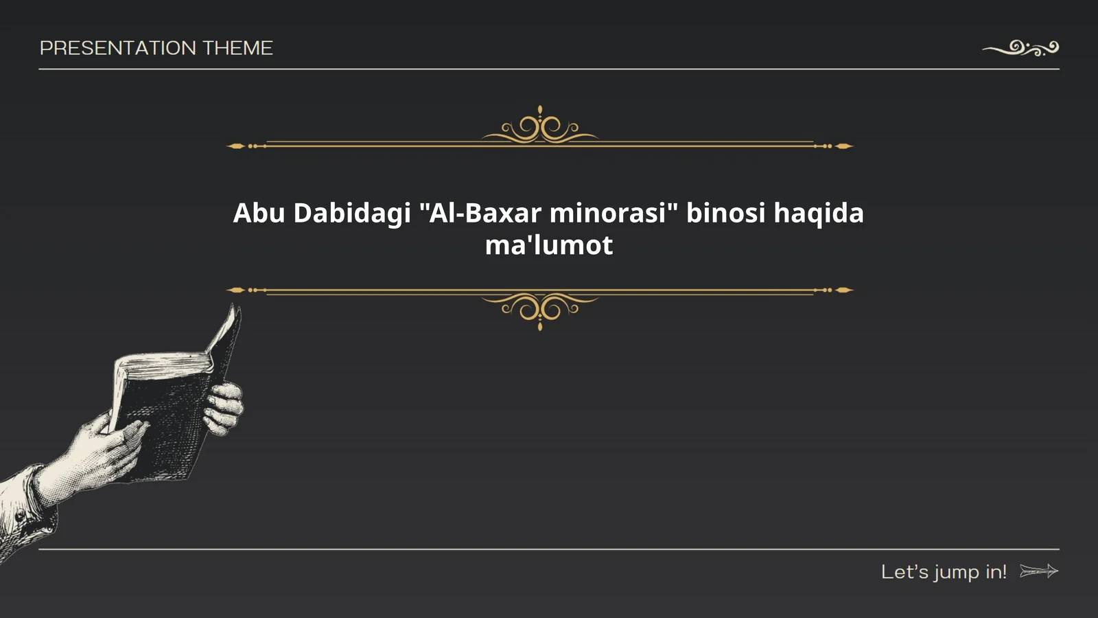 Abu Dabidagi "Al-Baxar minorasi" binosi haqida ma'lumot