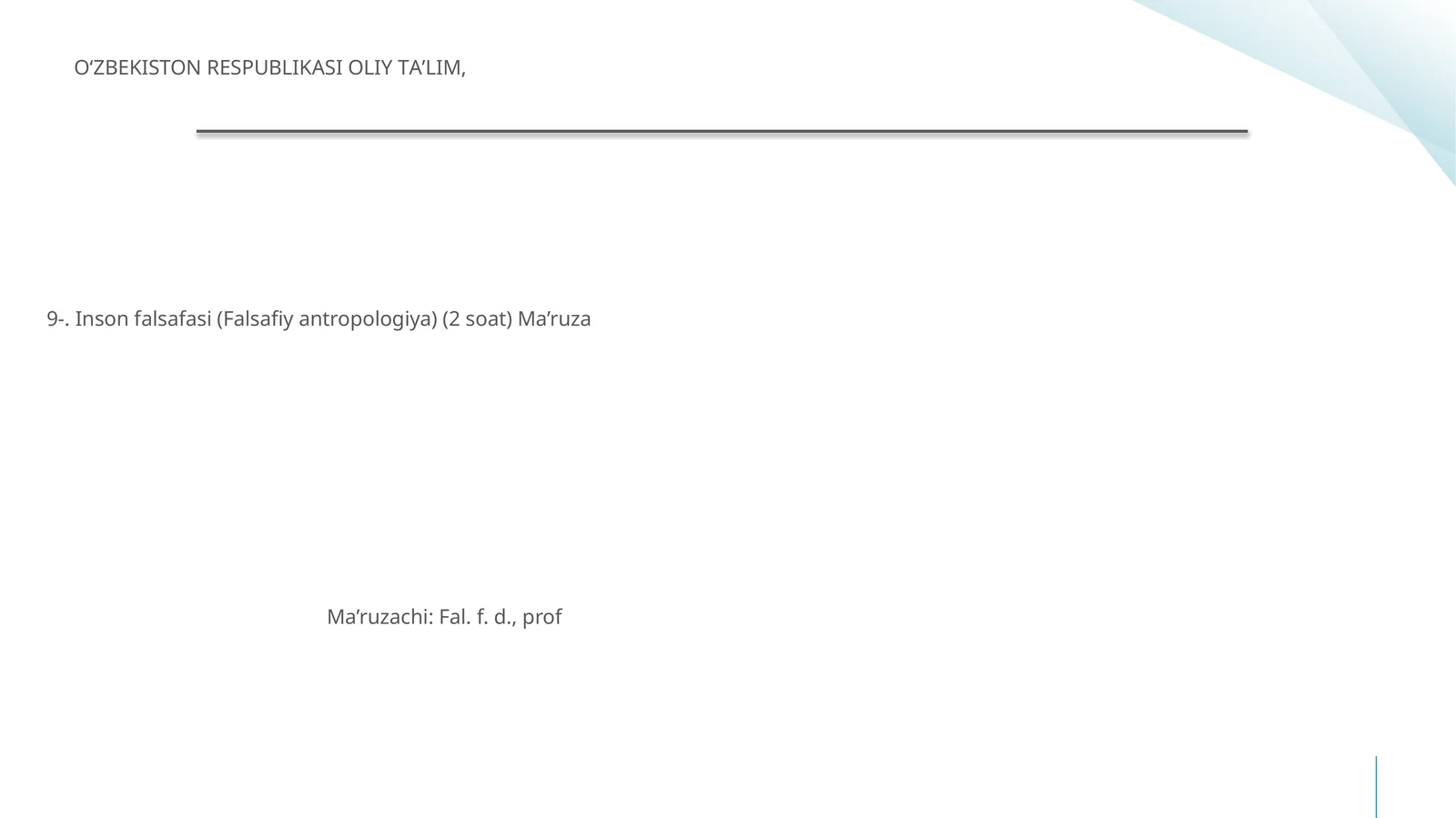 Inson falsafasi (Falsafiy antropologiya)