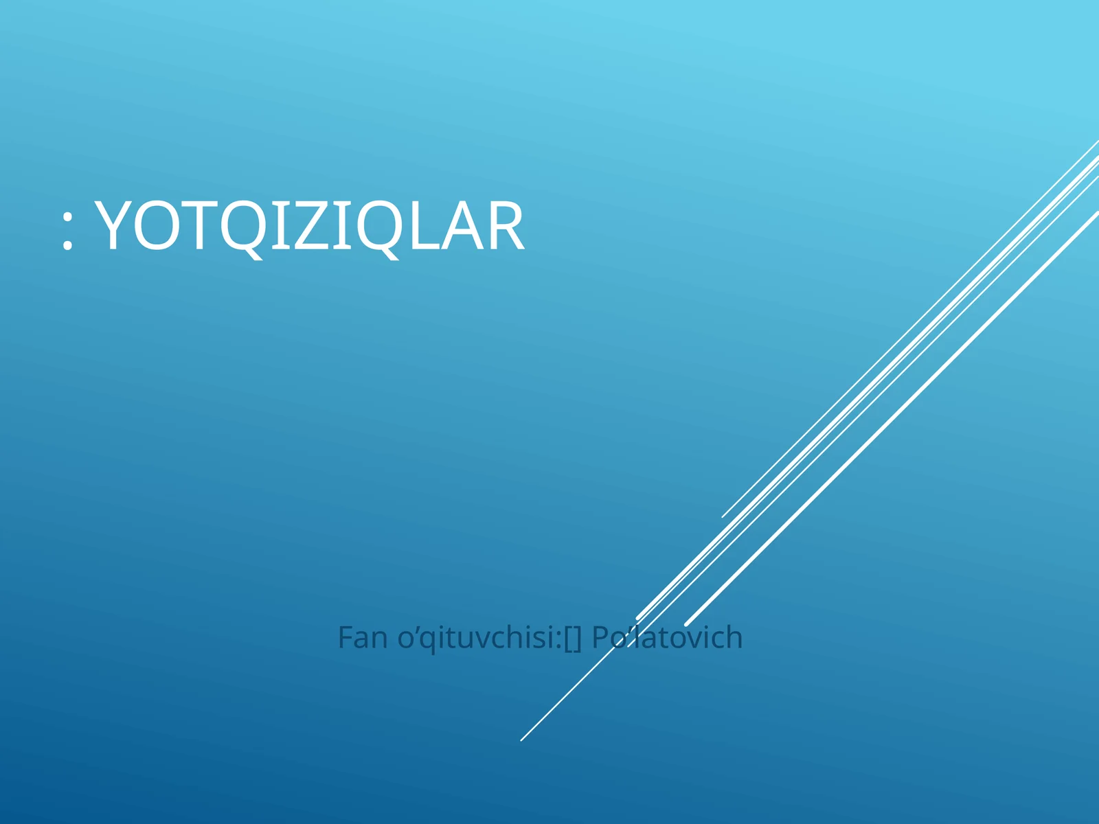 Yotqiziqlar