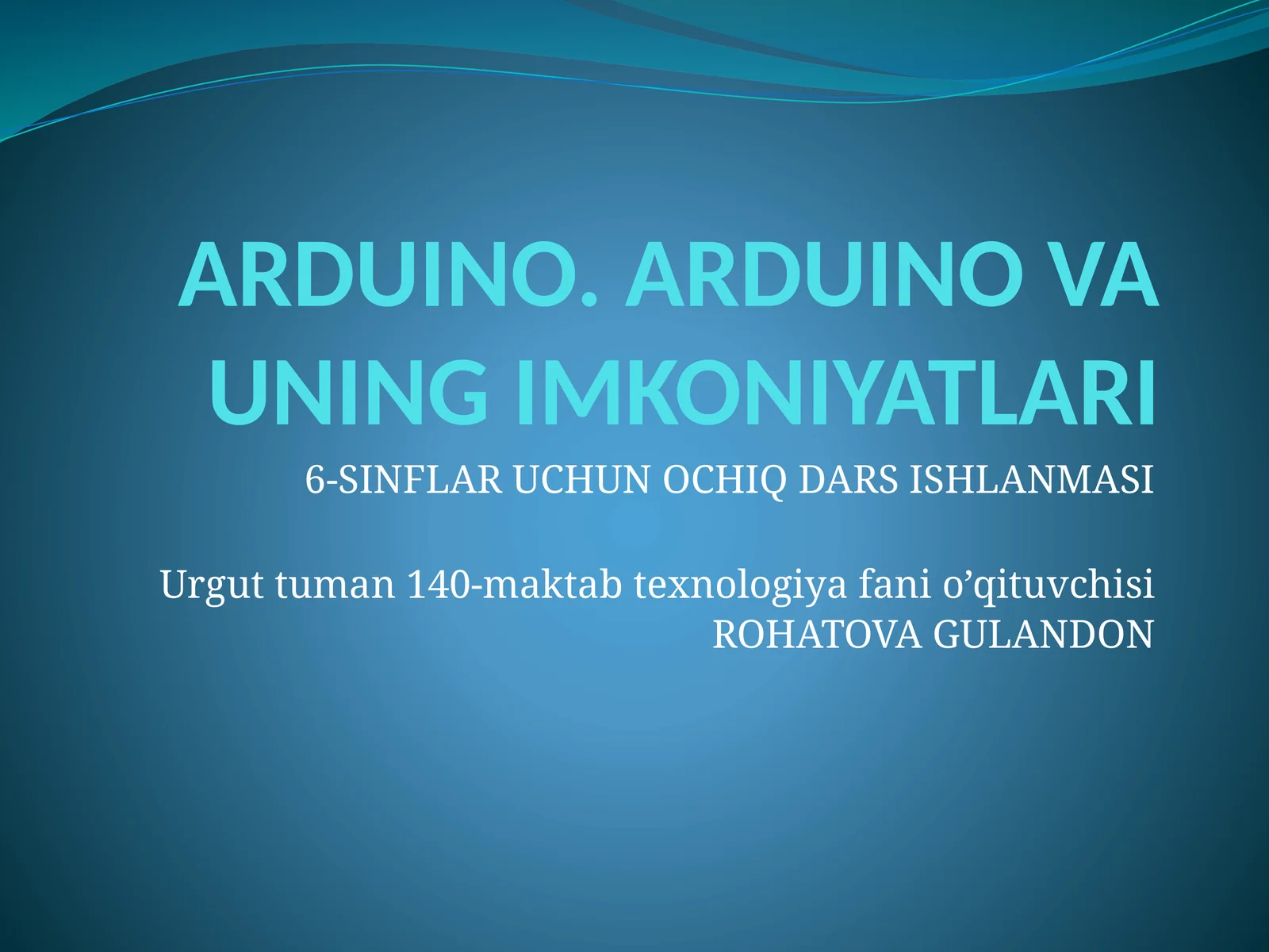 ARDUINO.ARDUINOVA UNING IMKONIYATLARI