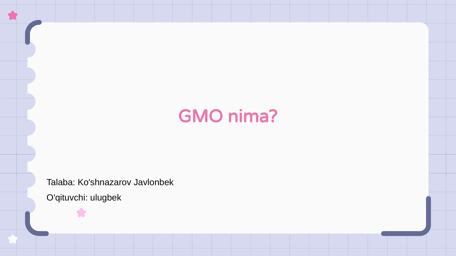 GMO nima?