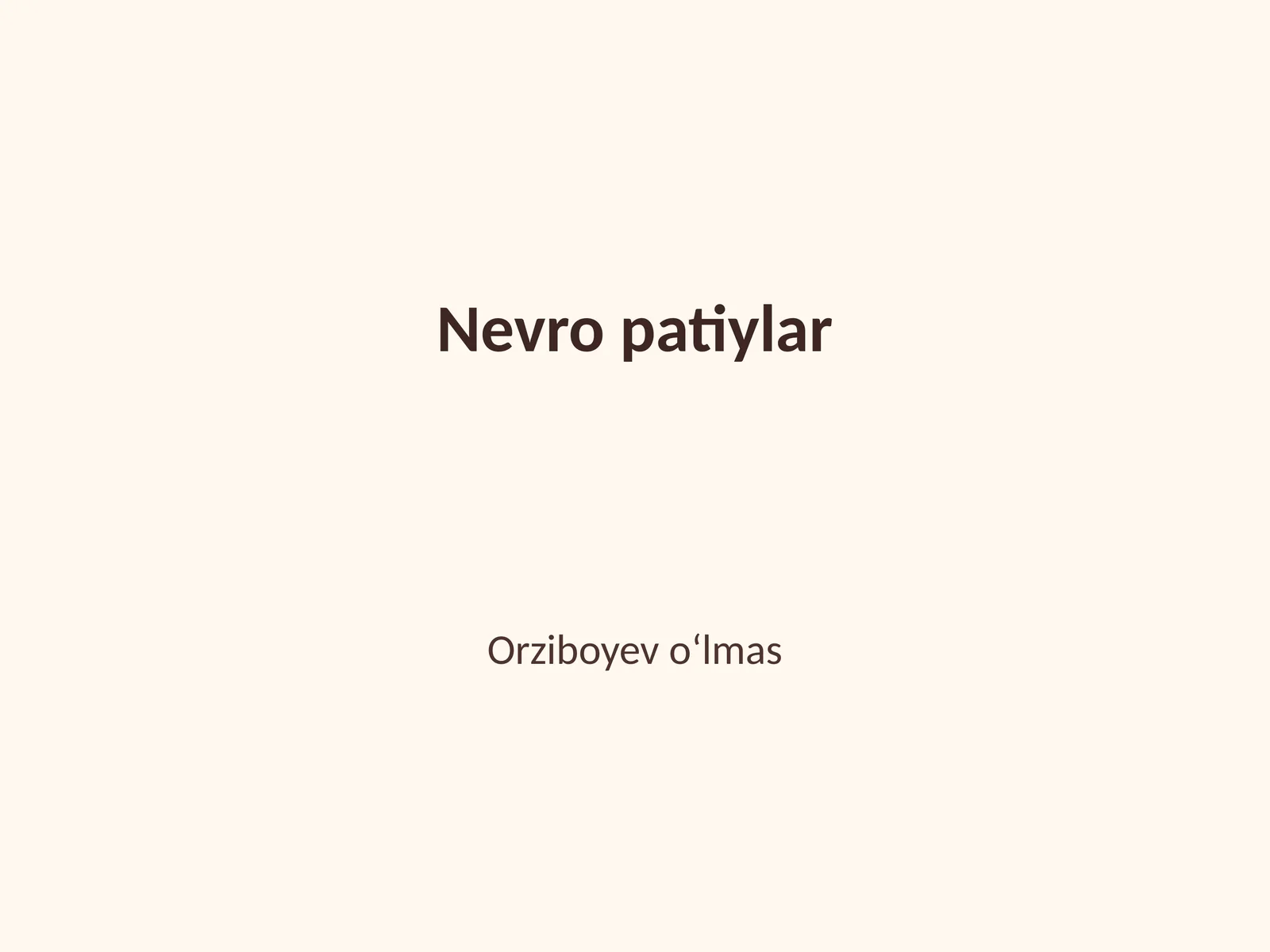 Nevro patiylar