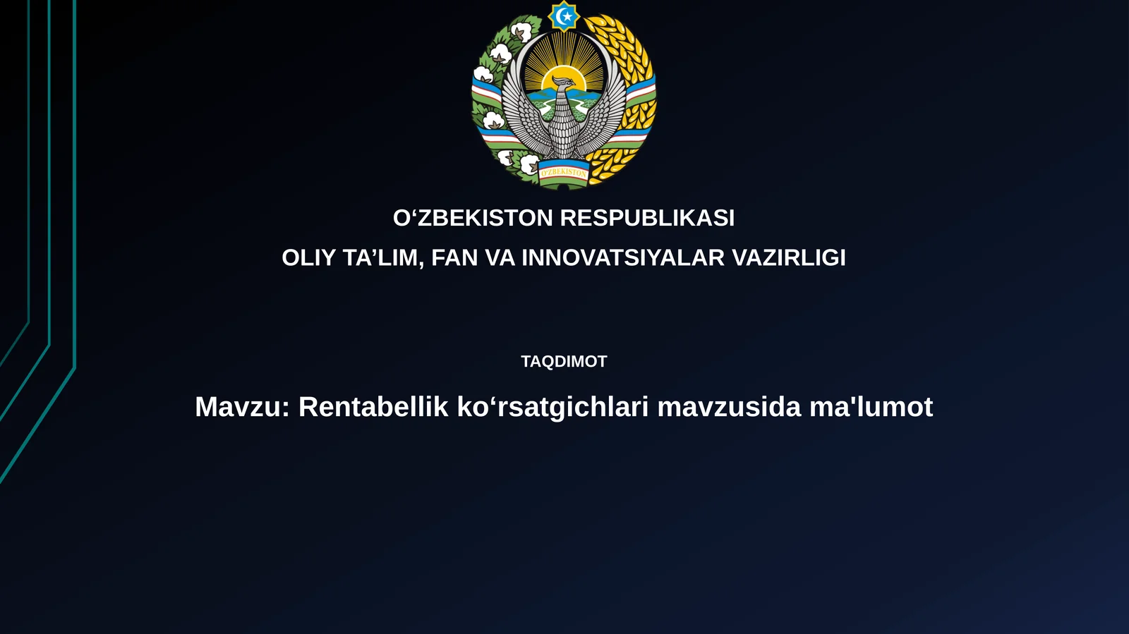 Rentabellik koʻrsatgichlari